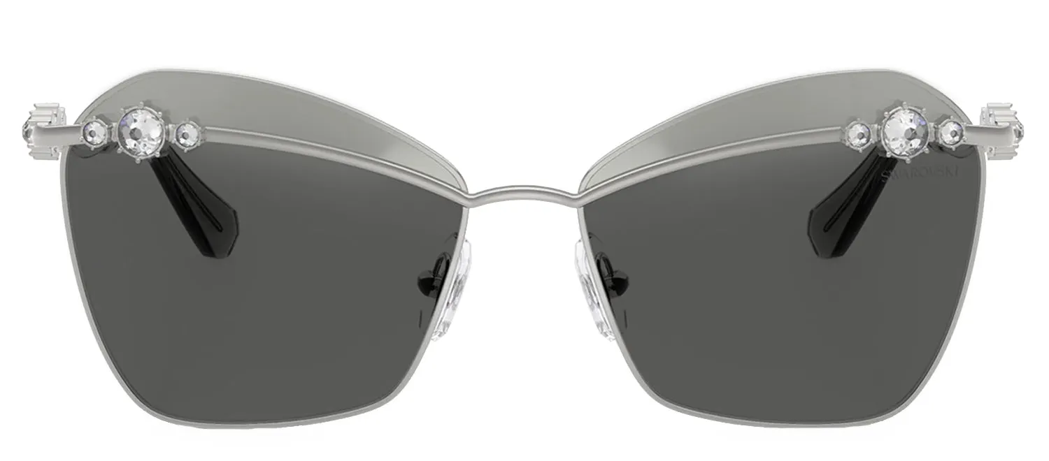 Swarovski SK 7040 4001AL Butterfly Metal Silver Sunglasses with Grey Lens sold by Gaffos