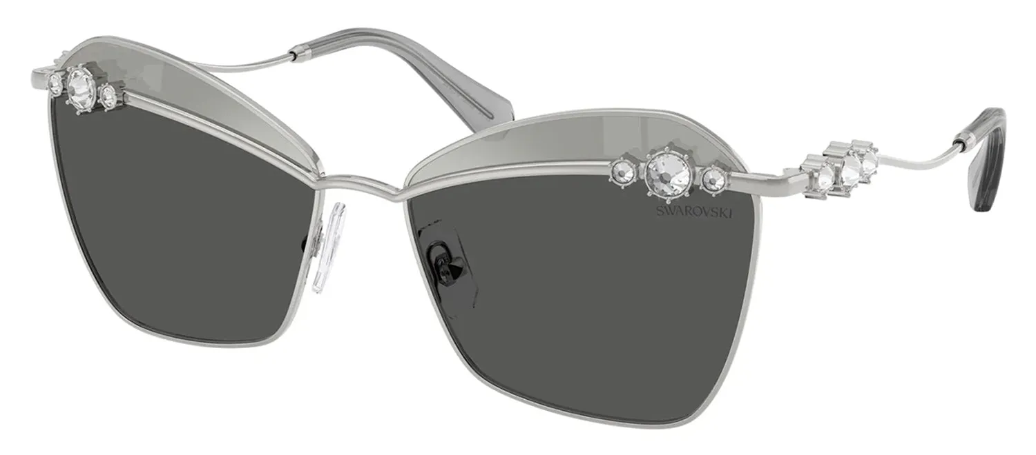 Swarovski SK 7040 4001AL Butterfly Metal Silver Sunglasses with Grey Lens sold by Gaffos product image thumbnail 2
