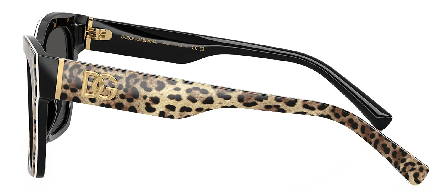 Dolce & Gabbana DG 4512 316387 Square Plastic Multicolor Sunglasses with Grey Lens sold by Gaffos product image thumbnail 3