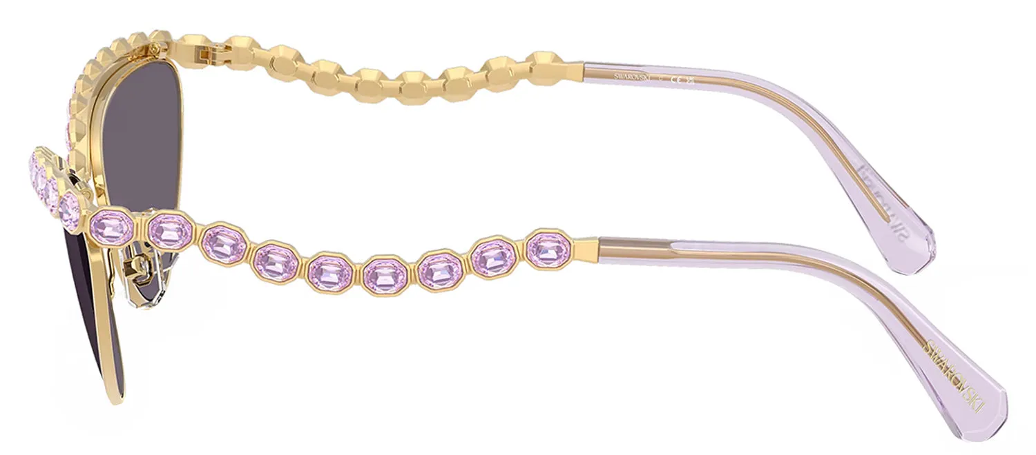 Swarovski SK 7030 40361A Cat-Eye Metal Gold Sunglasses with Purple Lens sold by Gaffos product image thumbnail 3