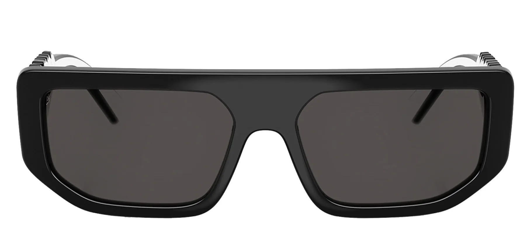 Dolce & Gabbana DG 6203 501/87 Rectangle Plastic Black Sunglasses with Grey Lens sold by Gaffos