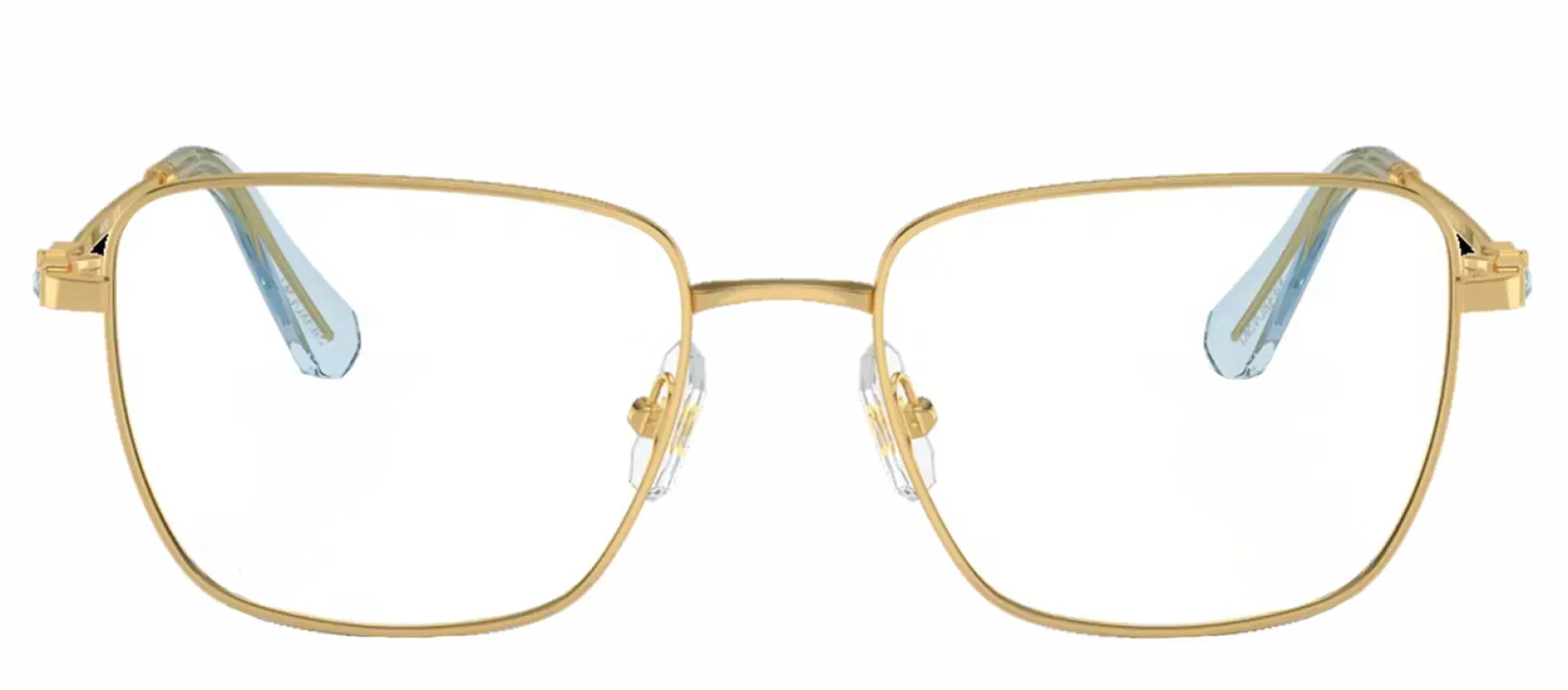 Swarovski SK 1003 4021 Rectangle Metal Gold Eyeglasses with Logo Stamped Demo Lenses sold by Gaffos