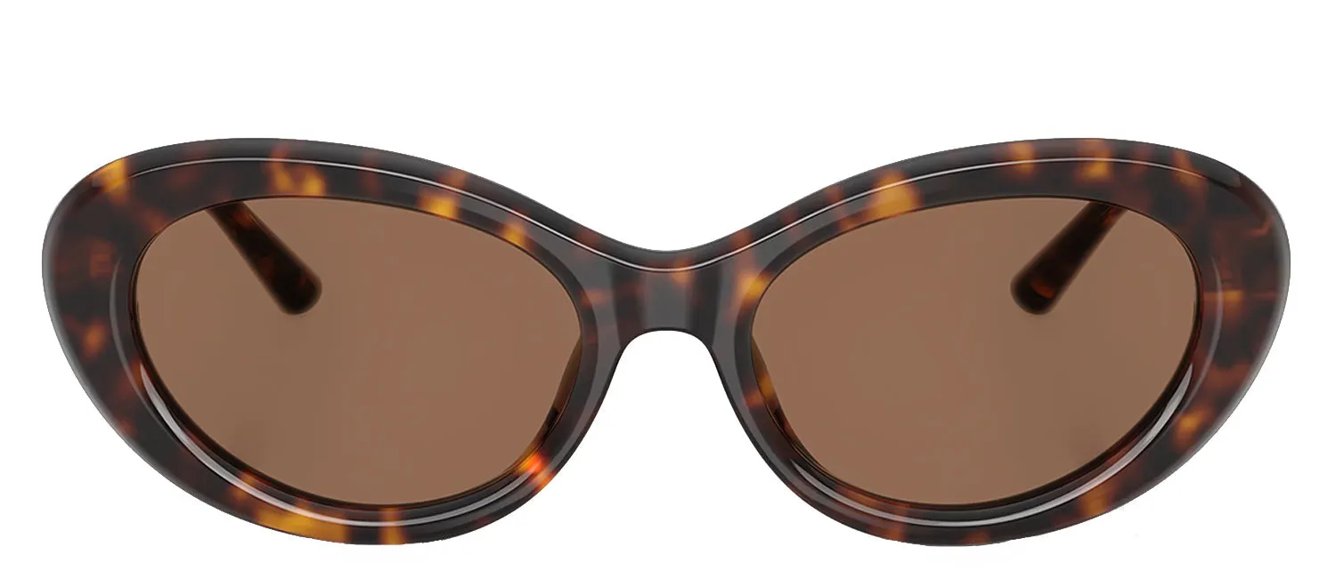 Dolce & Gabbana DG 4519 502/73 Oval Plastic Havana Sunglasses with Brown Lens sold by Gaffos