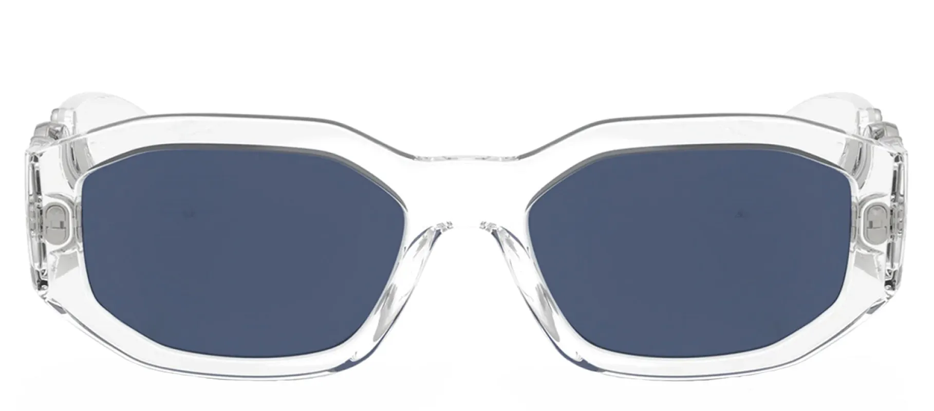 Versace VE 4361 148/80 Irregular Plastic Clear Sunglasses with Blue Lens sold by Gaffos