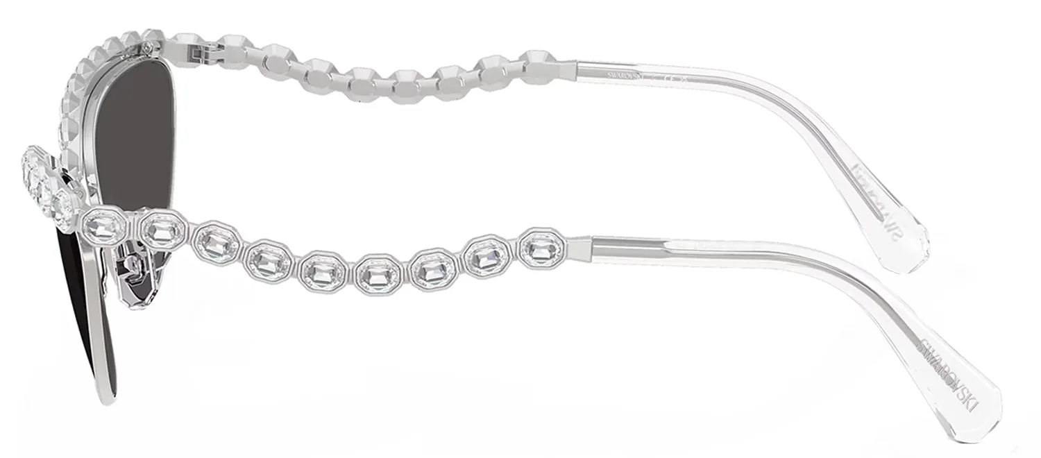 Swarovski SK 7030 400187 Cat-Eye Metal Silver Sunglasses with Grey Lens sold by Gaffos product image thumbnail 3