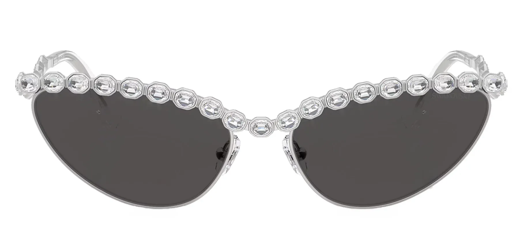 Swarovski SK 7030 400187 Cat-Eye Metal Silver Sunglasses with Grey Lens sold by Gaffos