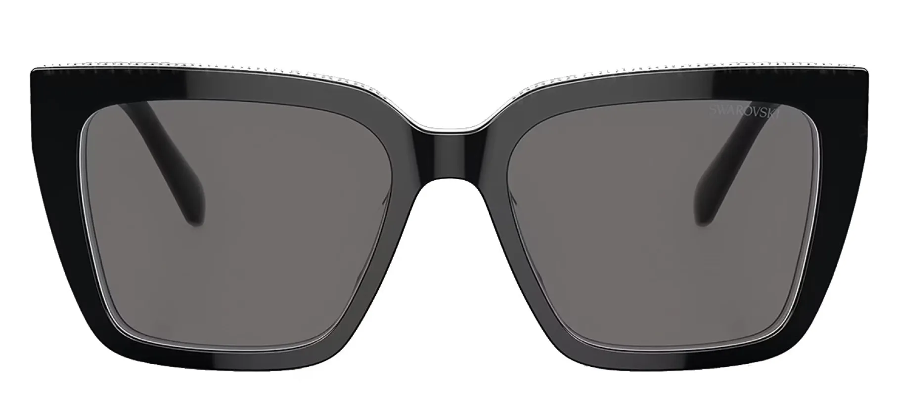 Swarovski SK 6013 101581 Pillow Plastic Black Sunglasses with Grey Polarized Lens sold by Gaffos