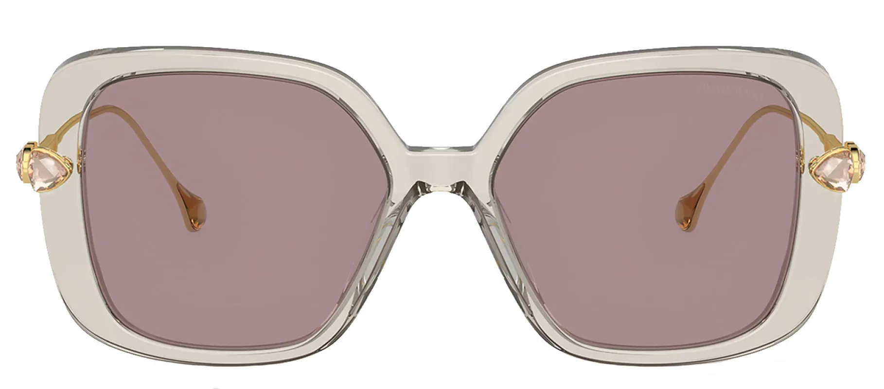 Swarovski SK 6011 3003LA Pillow Plastic Brown Sunglasses with Purple Lens sold by Gaffos