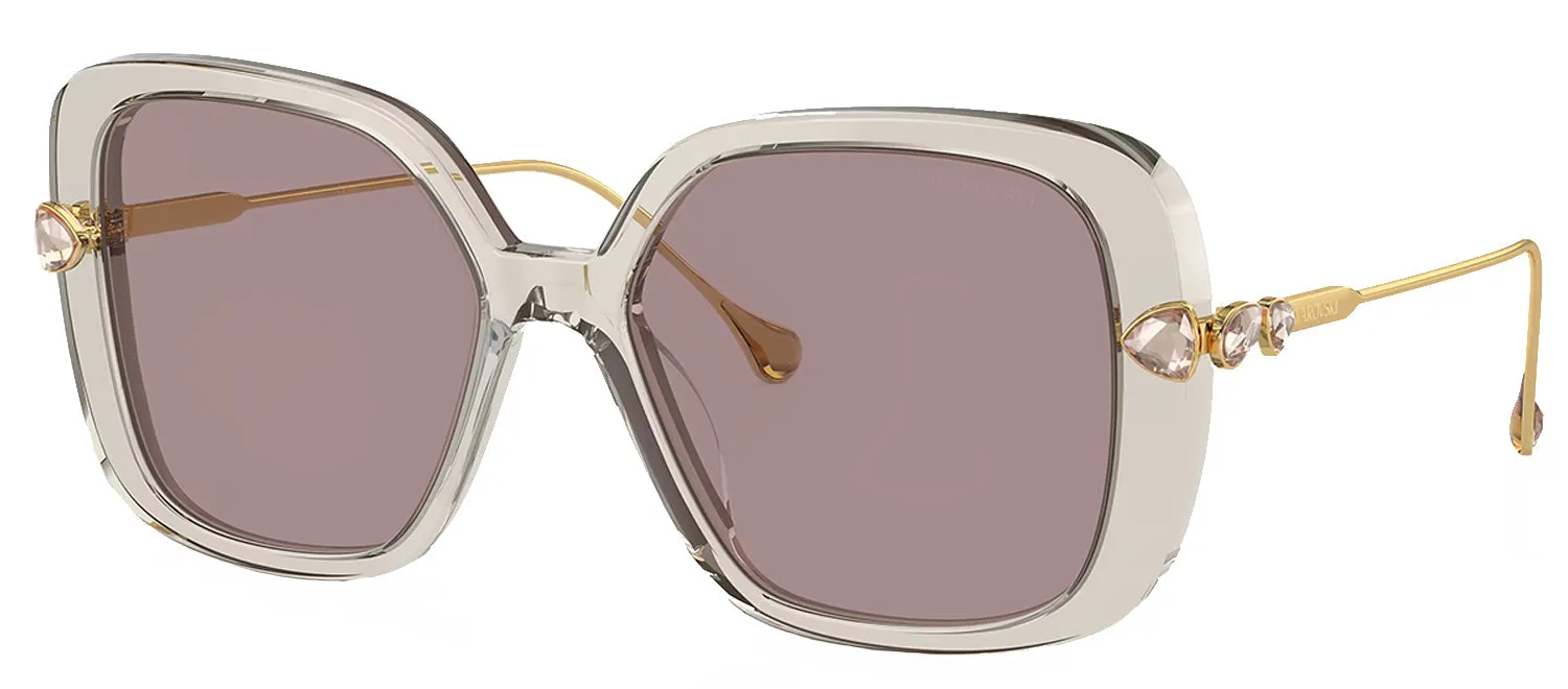 Swarovski SK 6011 3003LA Pillow Plastic Brown Sunglasses with Purple Lens sold by Gaffos product image thumbnail 2