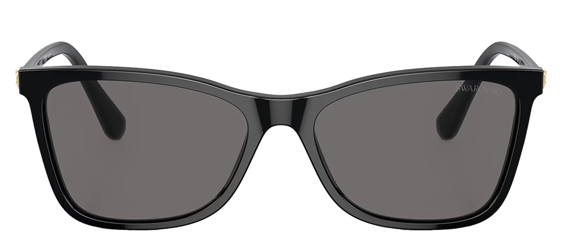 Swarovski SK 6004 100181 Rectangle Plastic Black Sunglasses with Grey Polarized Lens sold by Gaffos