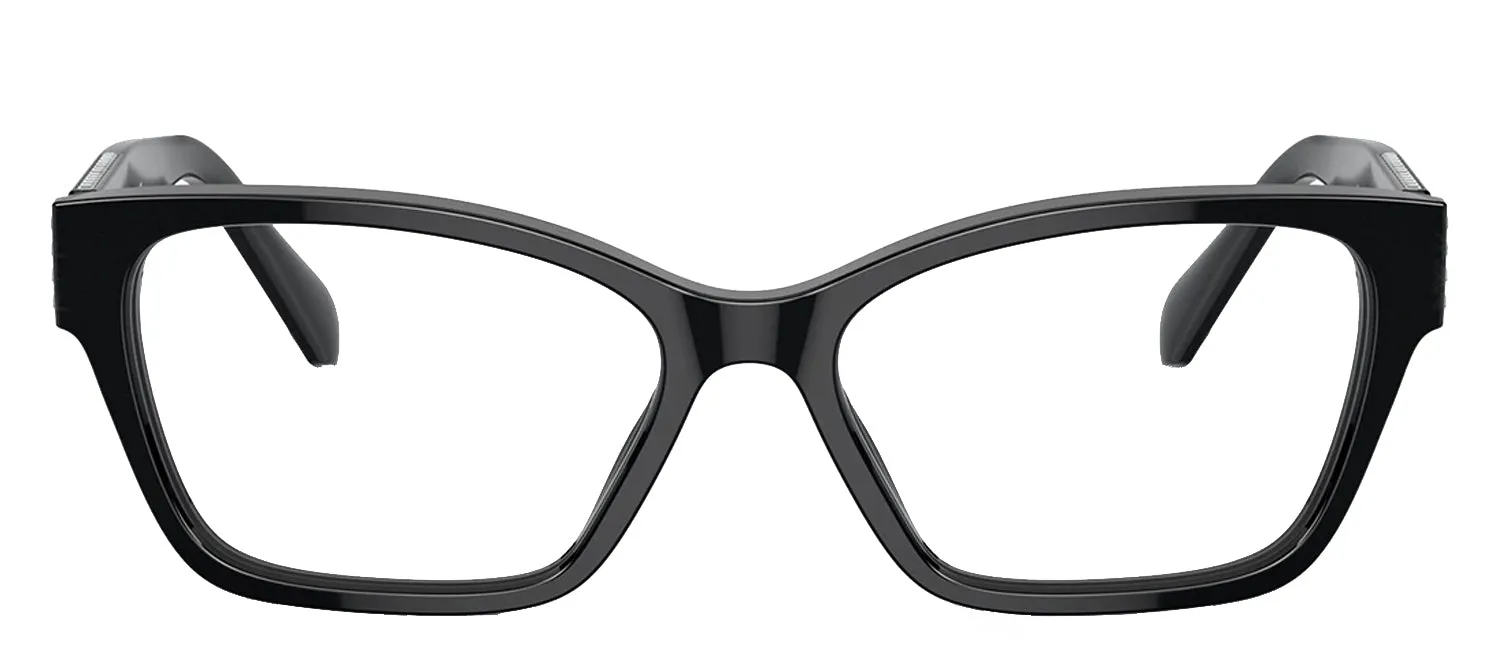 Swarovski SK 2013 1010 Rectangle Plastic Black Eyeglasses with Logo Stamped Demo Lenses sold by Gaffos