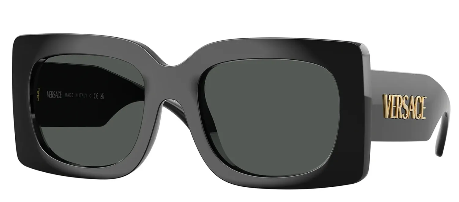 Versace VE 4496U GB1/87 Square Plastic Black Sunglasses with Grey Lens sold by Gaffos product image thumbnail 2