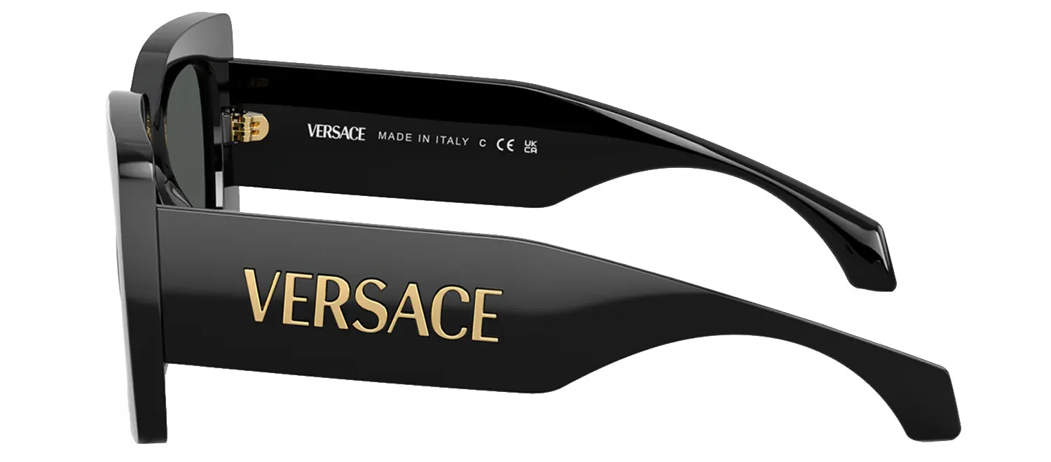 Versace VE 4496U GB1/87 Square Plastic Black Sunglasses with Grey Lens sold by Gaffos product image thumbnail 3