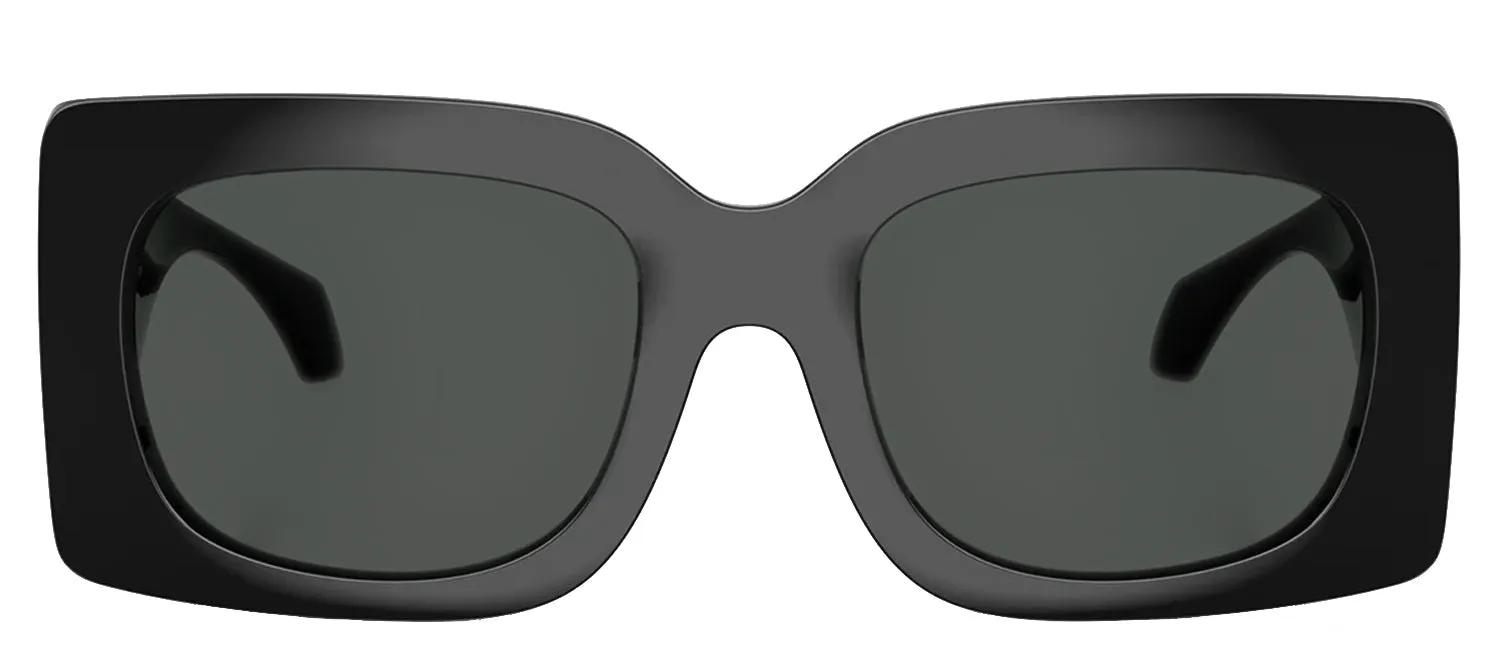 Versace VE 4496U GB1/87 Square Plastic Black Sunglasses with Grey Lens sold by Gaffos