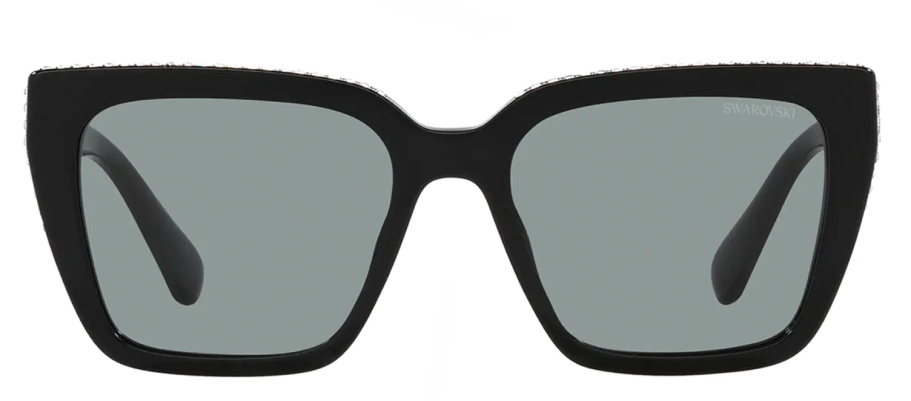 Swarovski SK 6013 1010/1 Pillow Plastic Black Sunglasses with Grey Lens sold by Gaffos