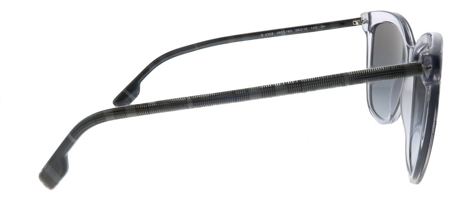 Burberry Clare BE 4308 38558G Square Plastic Grey Sunglasses with Grey Gradient Lens sold by Gaffos product image thumbnail 3