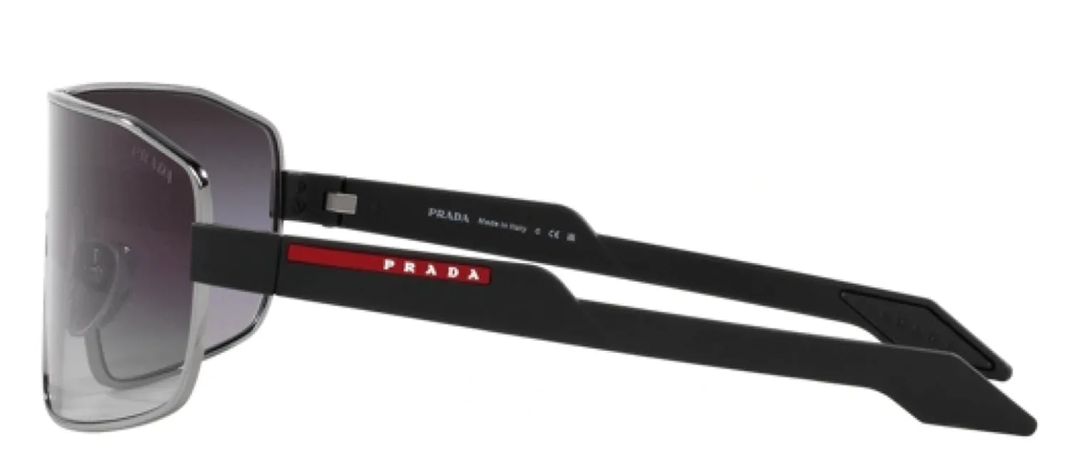 Prada Linea Rossa PS 54YS 5AV09U Irregular Metal Gunmetal Sunglasses with Grey Gradient Lens sold by Gaffos product image thumbnail 3