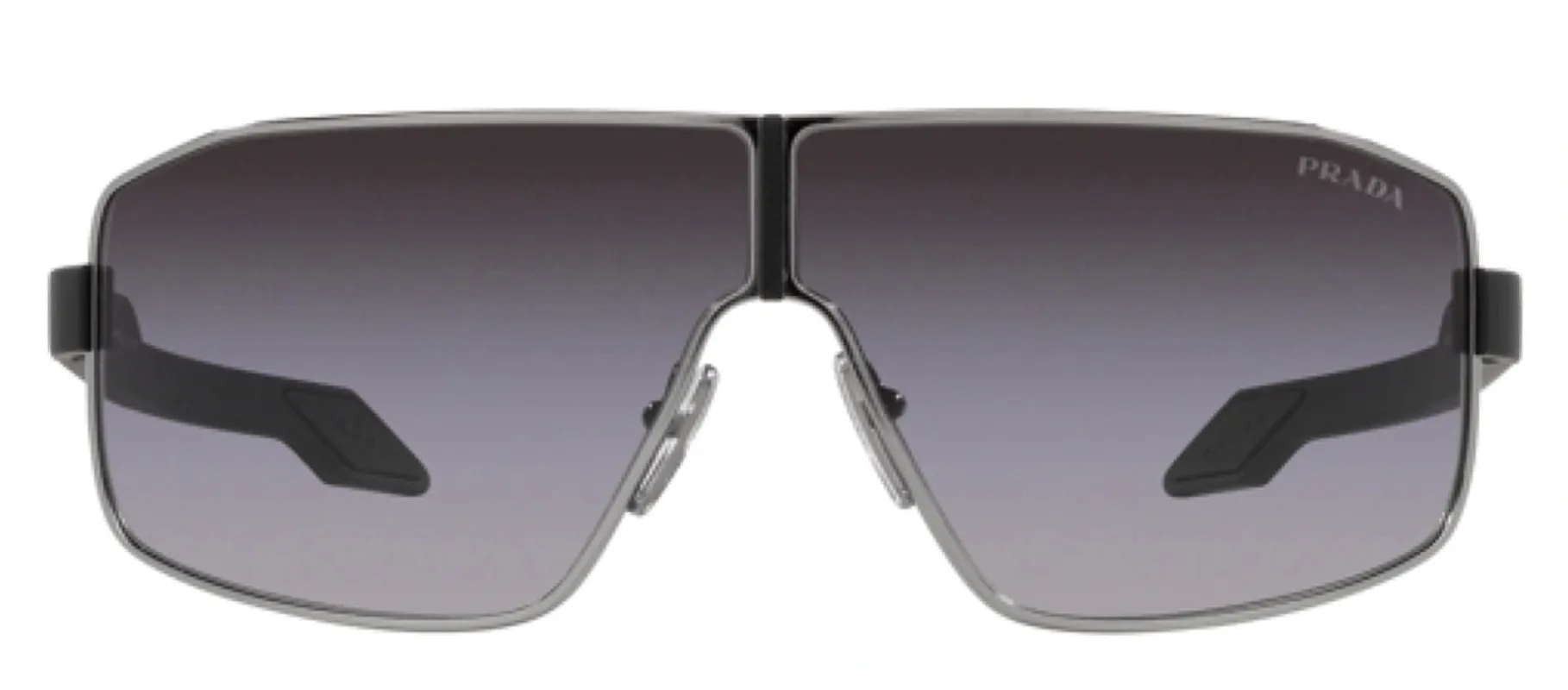 Prada Linea Rossa PS 54YS 5AV09U Irregular Metal Gunmetal Sunglasses with Grey Gradient Lens sold by Gaffos