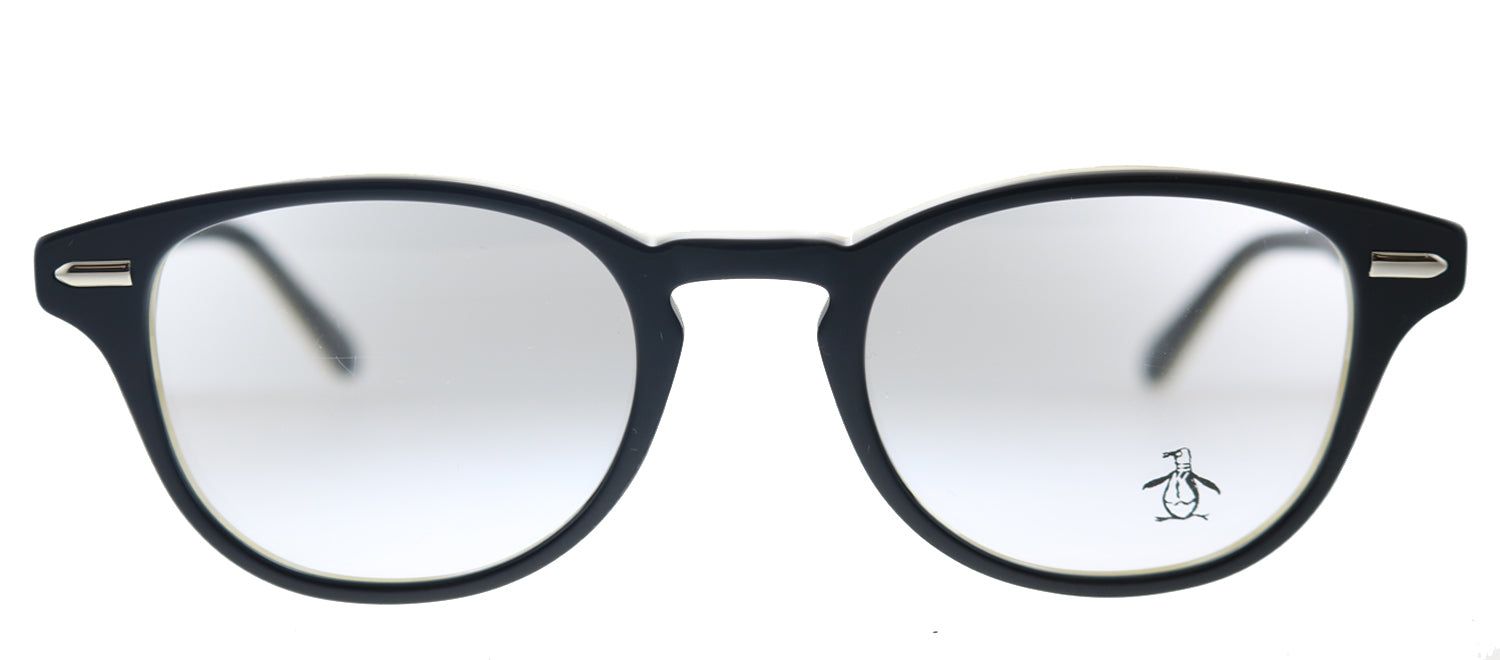 Original Penguin PE Murphy BK Round Plastic Black Eyeglasses with Demo Lens sold by Gaffos