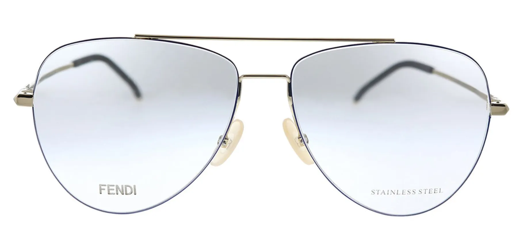 Fendi FF M0048/S J5G Pilot Metal Gold Eyeglasses with Demo Lens sold by Gaffos