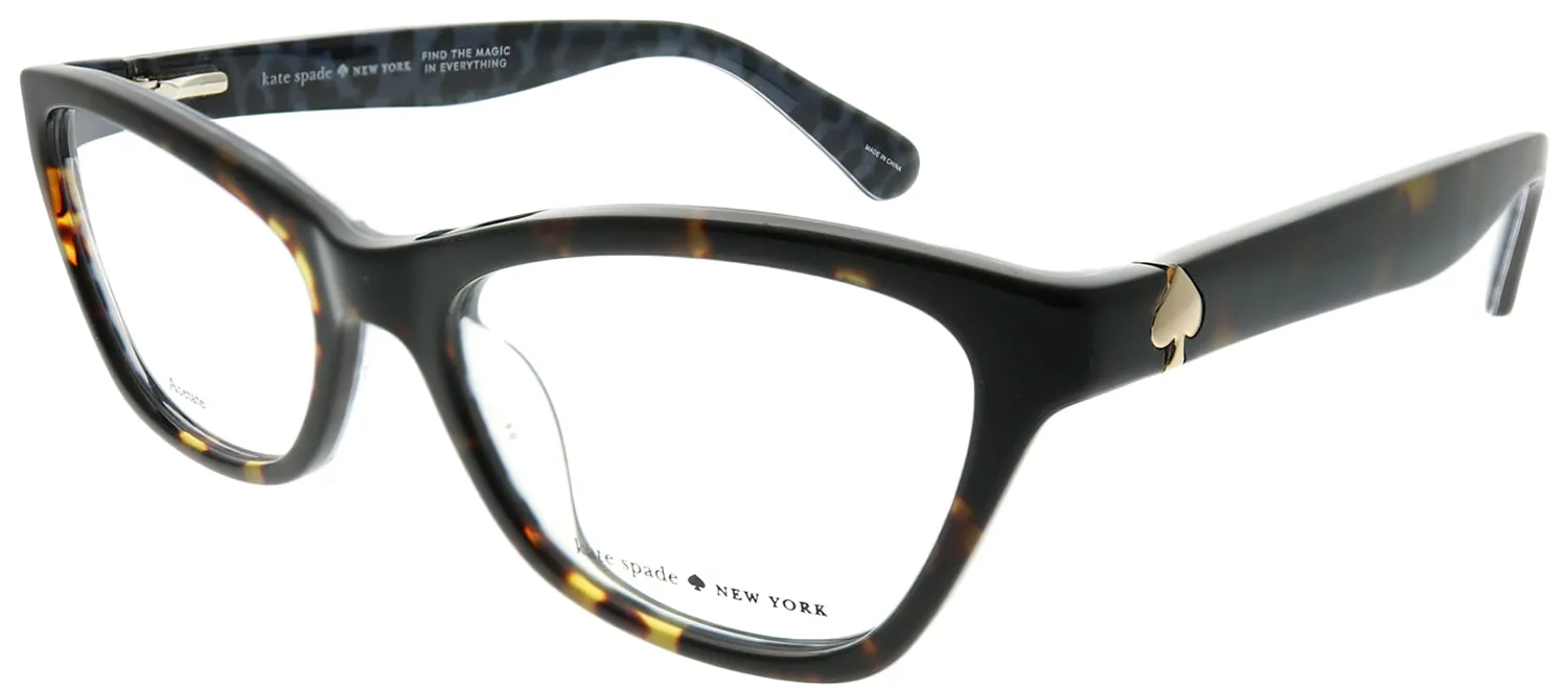 Kate Spade KS Alaysha 086 Cat-Eye Plastic Tortoise/ Havana Eyeglasses with Demo Lens sold by Gaffos product image thumbnail 2