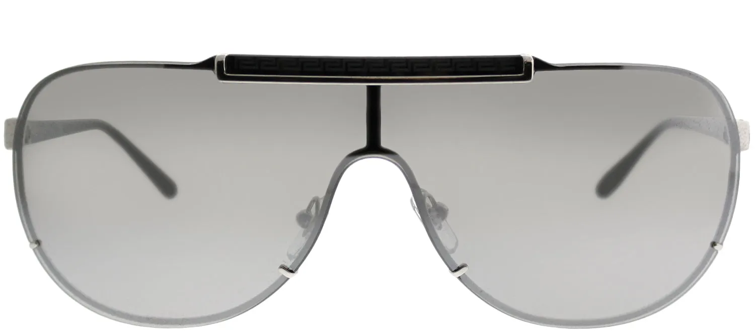 Versace VE 2140 10006G Aviator Metal Silver Sunglasses with Silver Mirror Lens sold by Gaffos