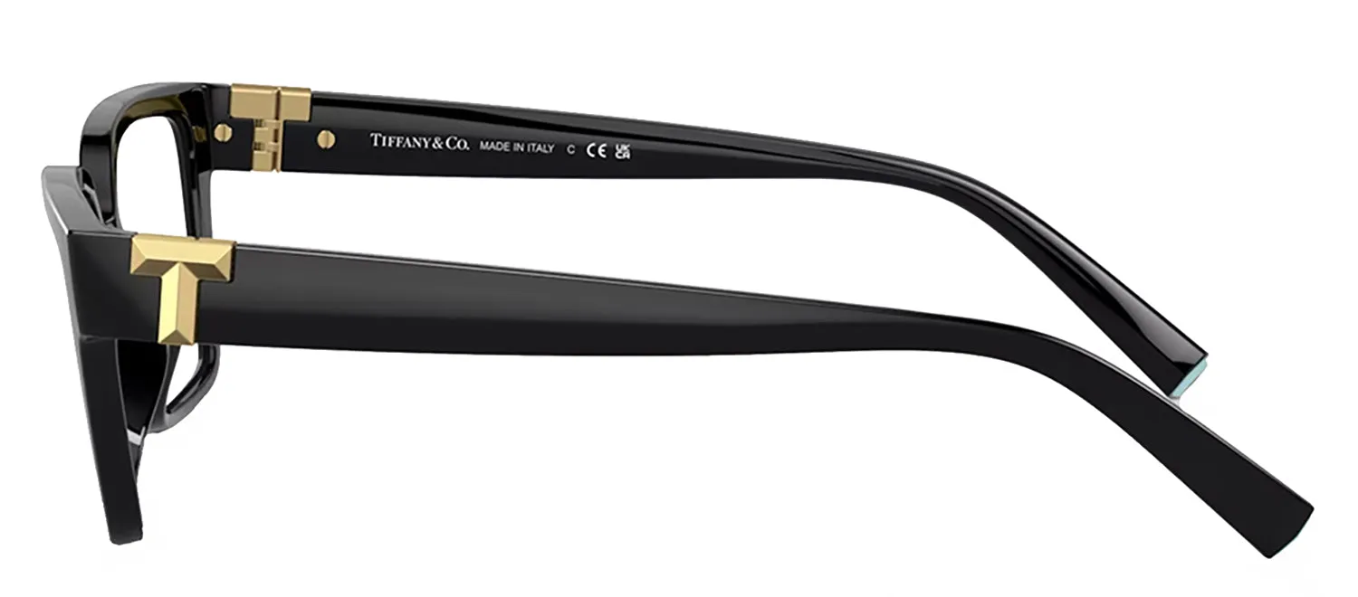 Tiffany & Co. TF 2232U 8001 Rectangle Plastic Black Eyeglasses with Logo Stamped Demo Lenses sold by Gaffos product image thumbnail 3