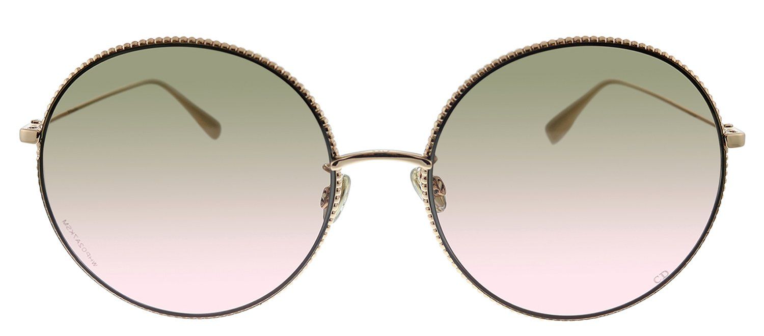 Dior CD DIORSOCIETY2F DDB Round Metal Brown Sunglasses with Brown Gradient Lens sold by Gaffos