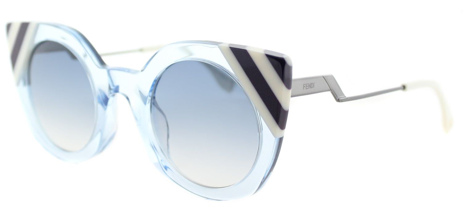 Fendi FF 0240 MVU Cat-Eye Plastic Blue Sunglasses with Dark Blue Gradient Lens sold by Gaffos product image thumbnail 2