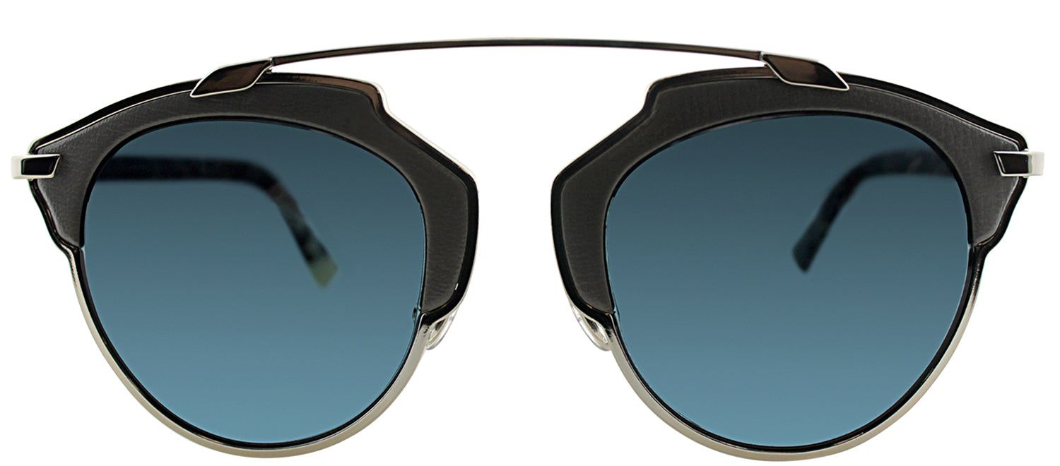 Dior CD SOREAL P7Q Aviator Metal Ruthenium/ Gunmetal Sunglasses with Blue Miirrored Lens sold by Gaffos