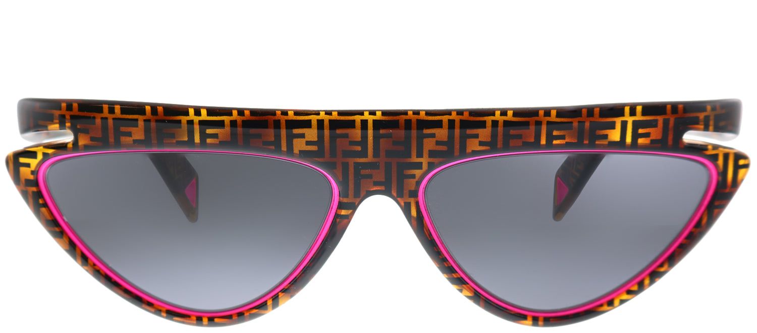 Fendi FF 0383 0T4 Cat-Eye Plastic Tortoise/ Havana Sunglasses with Grey Lens sold by Gaffos