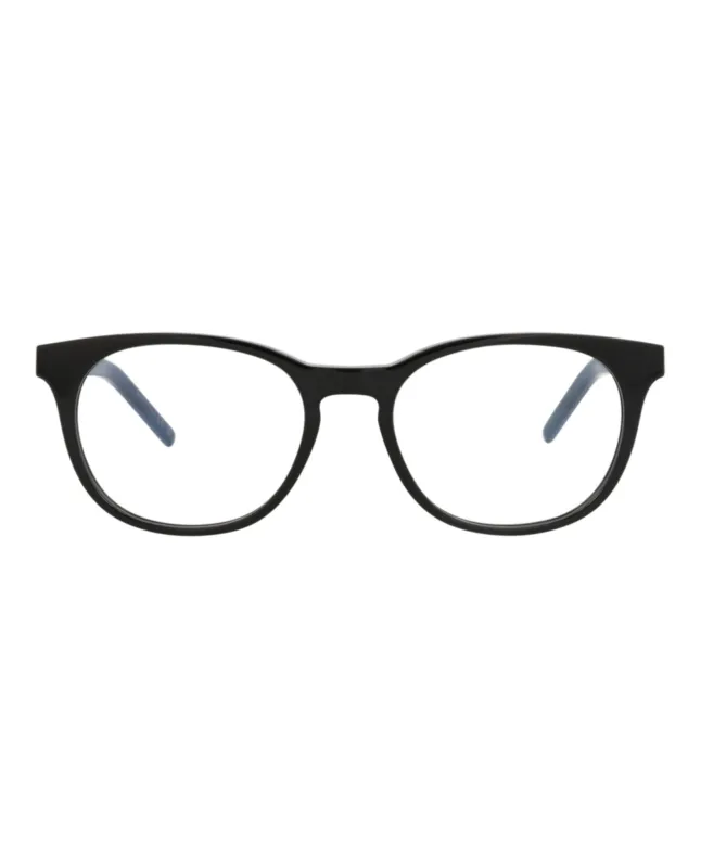 Saint Laurent SL M111 30014324 001 Round Plastic Black Optical Frames with Transparent Lens sold by Gaffos