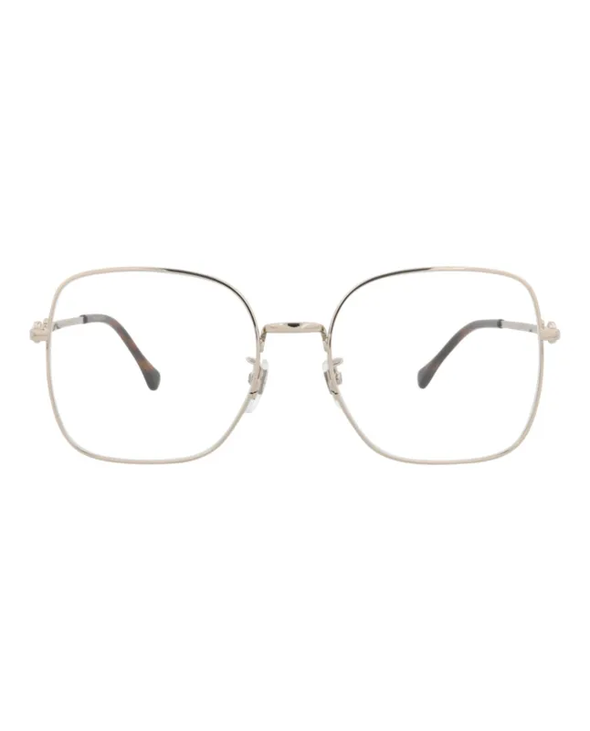 Gucci GG 0883OA 30010300 003 Square Metal Gold Optical Frames with Transparent Lens sold by Gaffos