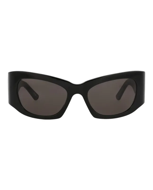 Balenciaga BB 0327S 30014892 001 Cat-Eye Plastic Black Sunglasses with Grey Lens sold by Gaffos