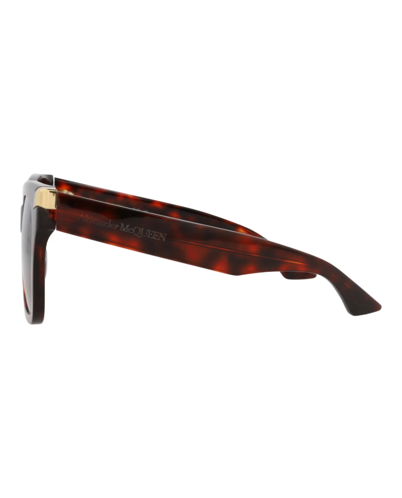Alexander McQueen AM 0440S 30015177 003 Square Plastic Havana Sunglasses with Brown Lens sold by Gaffos product image thumbnail 3