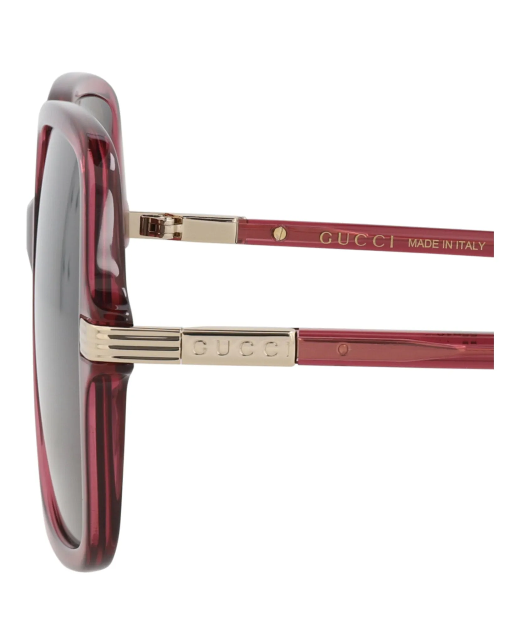 Gucci GG 1449S 30014449 004 Square Plastic Burgundy Sunglasses with Brown Lens sold by Gaffos product image thumbnail 4