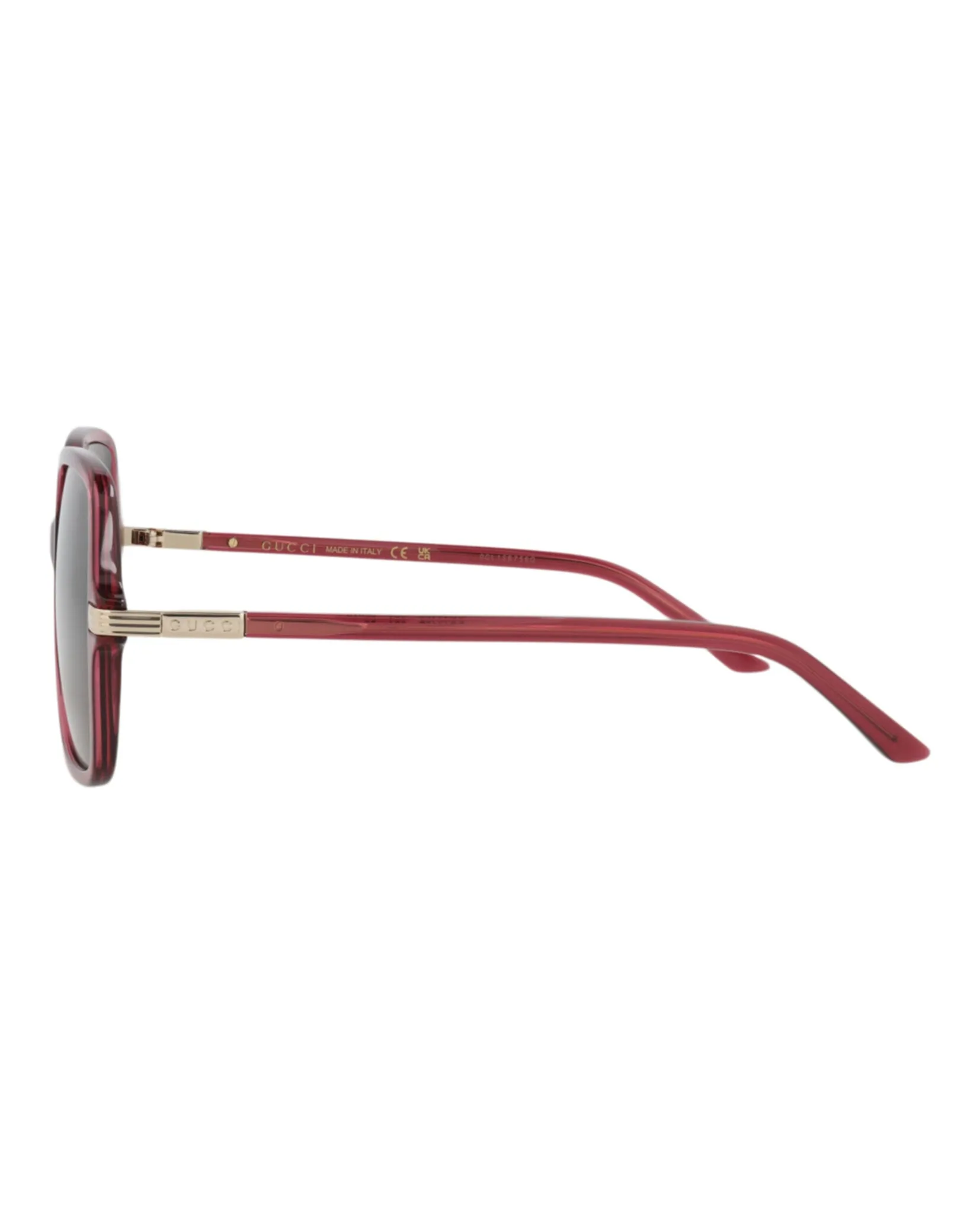 Gucci GG 1449S 30014449 004 Square Plastic Burgundy Sunglasses with Brown Lens sold by Gaffos product image thumbnail 3