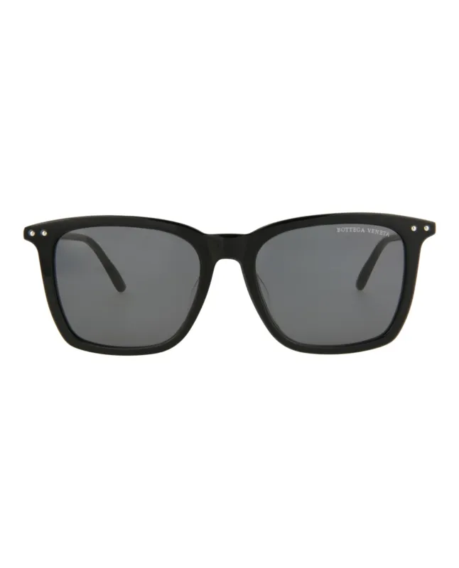 Bottega Veneta BV 0251SA 30007260 001 Square Plastic Black Sunglasses with Grey Lens sold by Gaffos