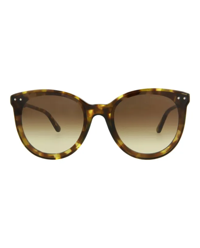 Bottega Veneta BV 0165S 30002460 004 Round Plastic Havana Sunglasses with Brown Lens sold by Gaffos