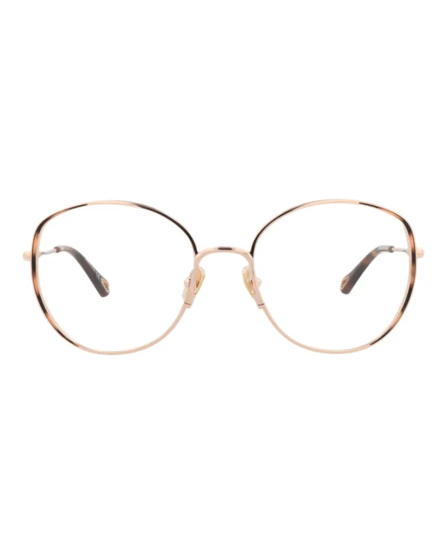 Chloé CH 0039O 30009848 002 Round Metal Gold Optical Frames with Transparent Lens sold by Gaffos