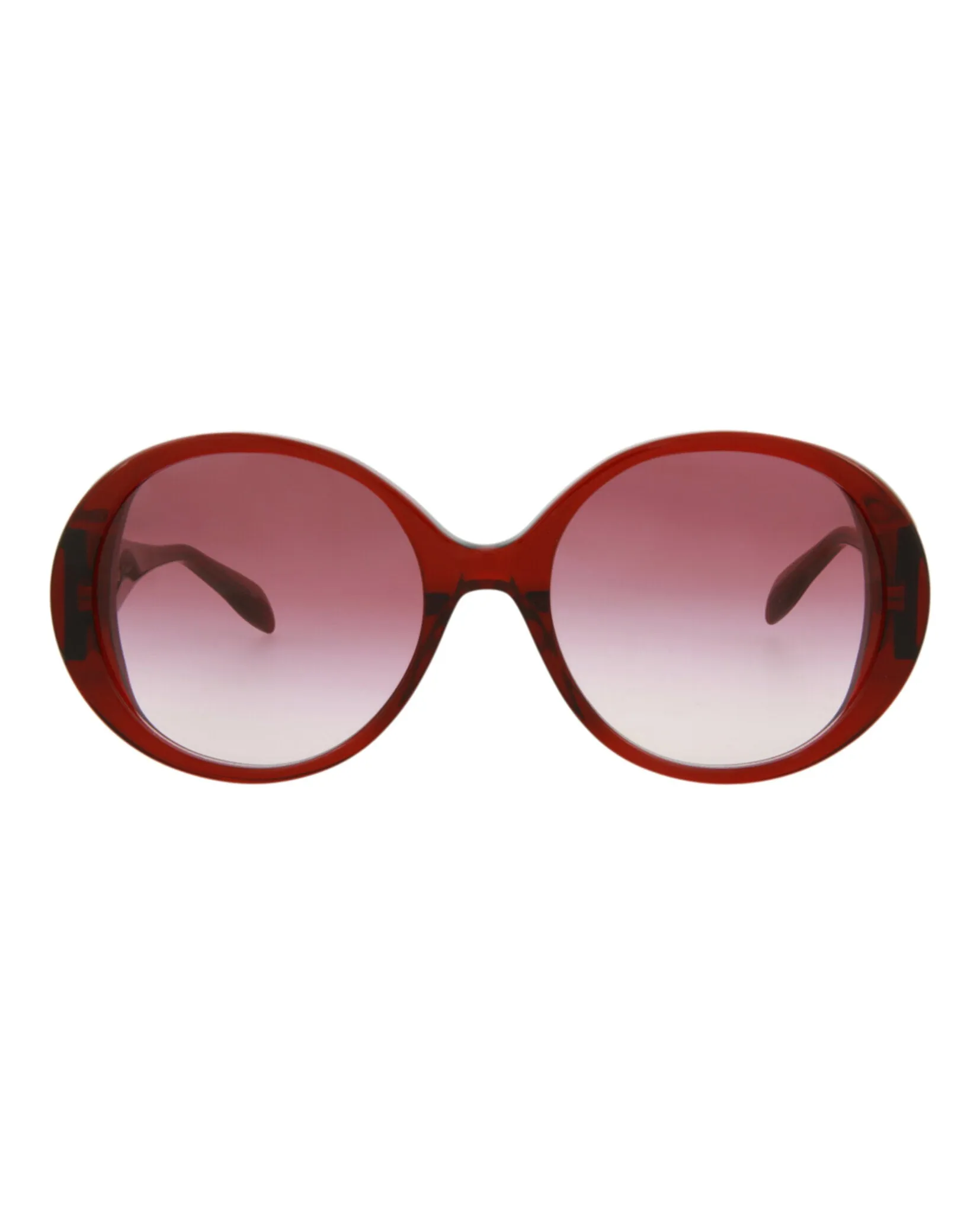 Alexander McQueen AM 0285S 30009390 005 Round Plastic Red Sunglasses with Red Lens sold by Gaffos