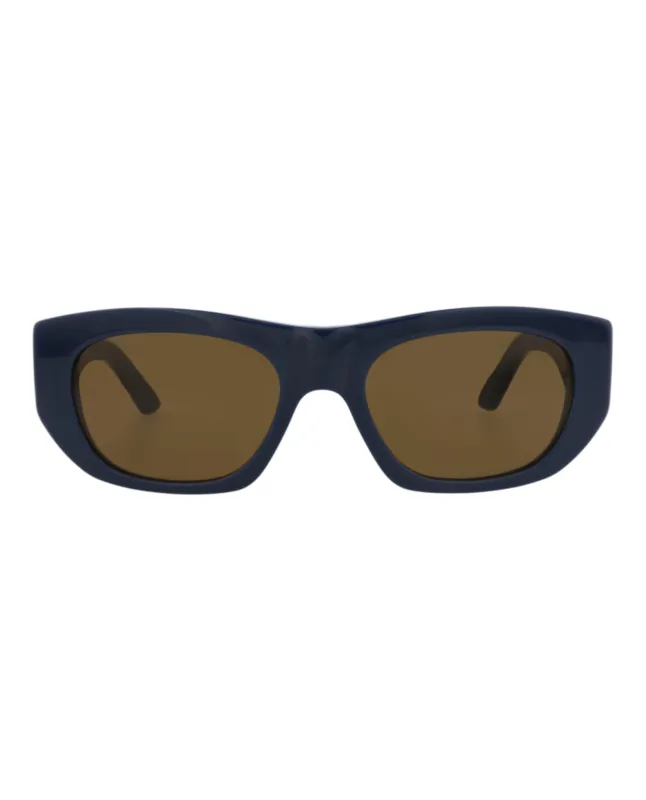 Alexander McQueen AM 0450S 30015165 003 Square Plastic Blue Sunglasses with Brown Lens sold by Gaffos