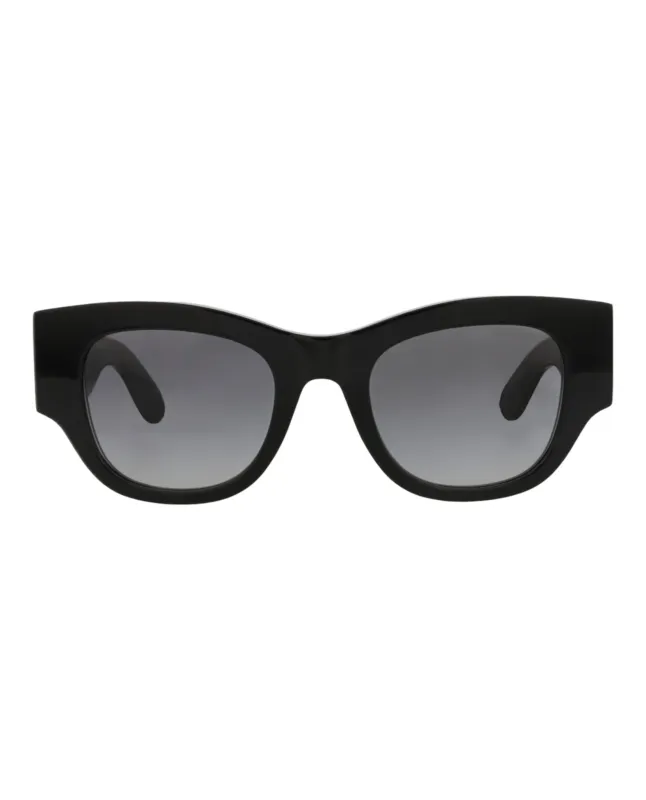 Alexander McQueen AM 0420S 30014616 001 Square Plastic Black Sunglasses with Grey Lens sold by Gaffos