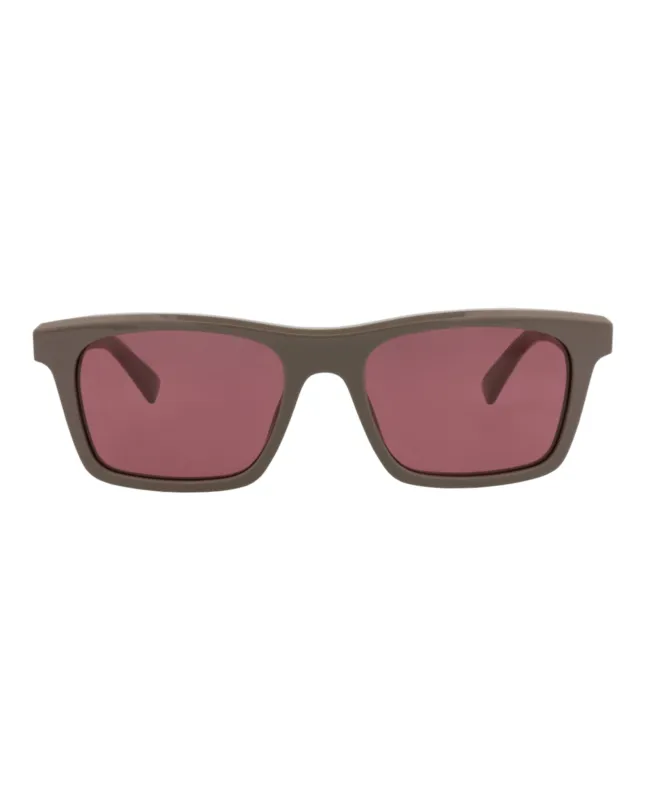 Alexander McQueen AM 0472S 30015681 003 Square Plastic Brown Sunglasses with Violet Lens sold by Gaffos