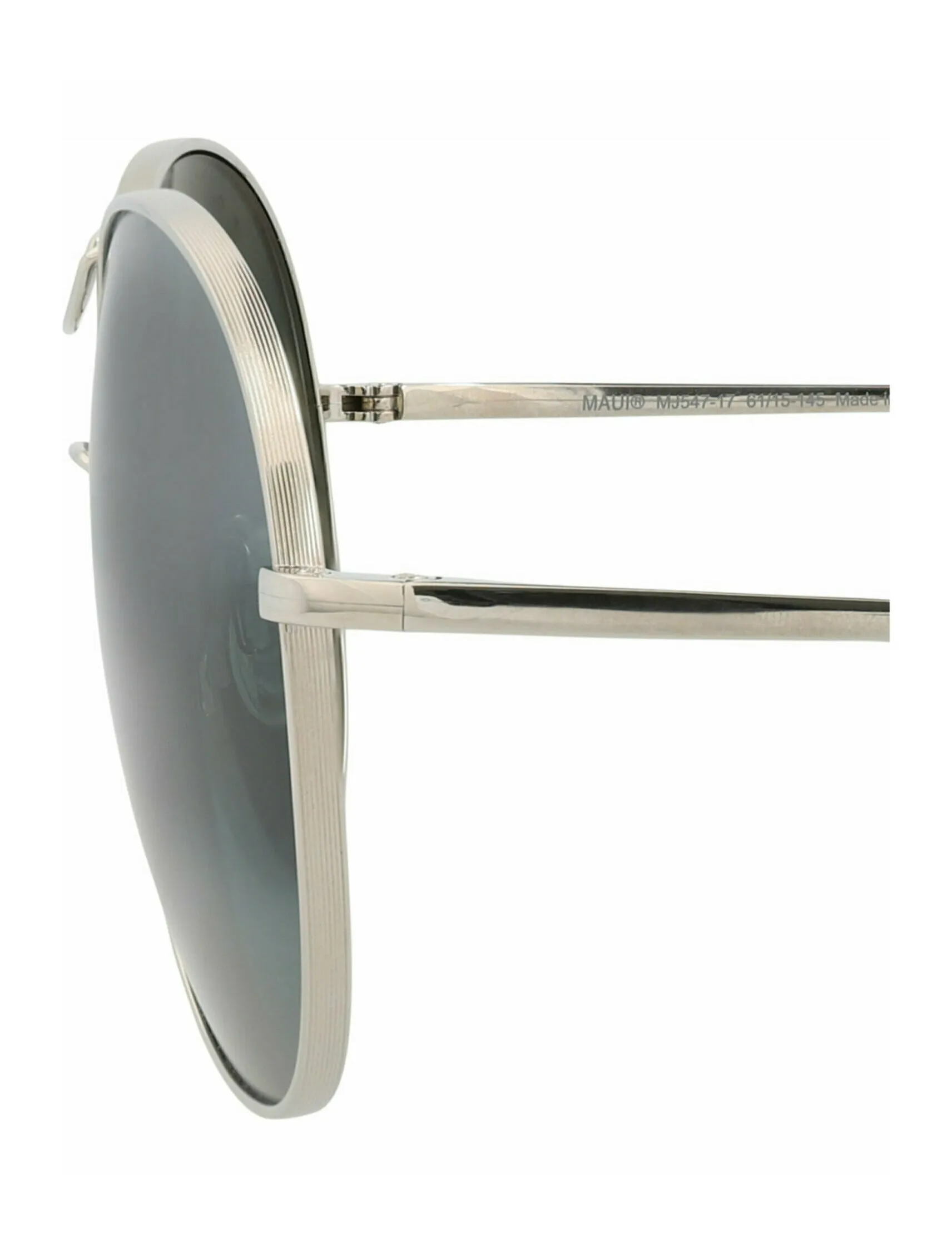 Maui Jim 54 7 17 Round Metal Silver Sunglasses with Grey Lens sold by Gaffos product image thumbnail 4