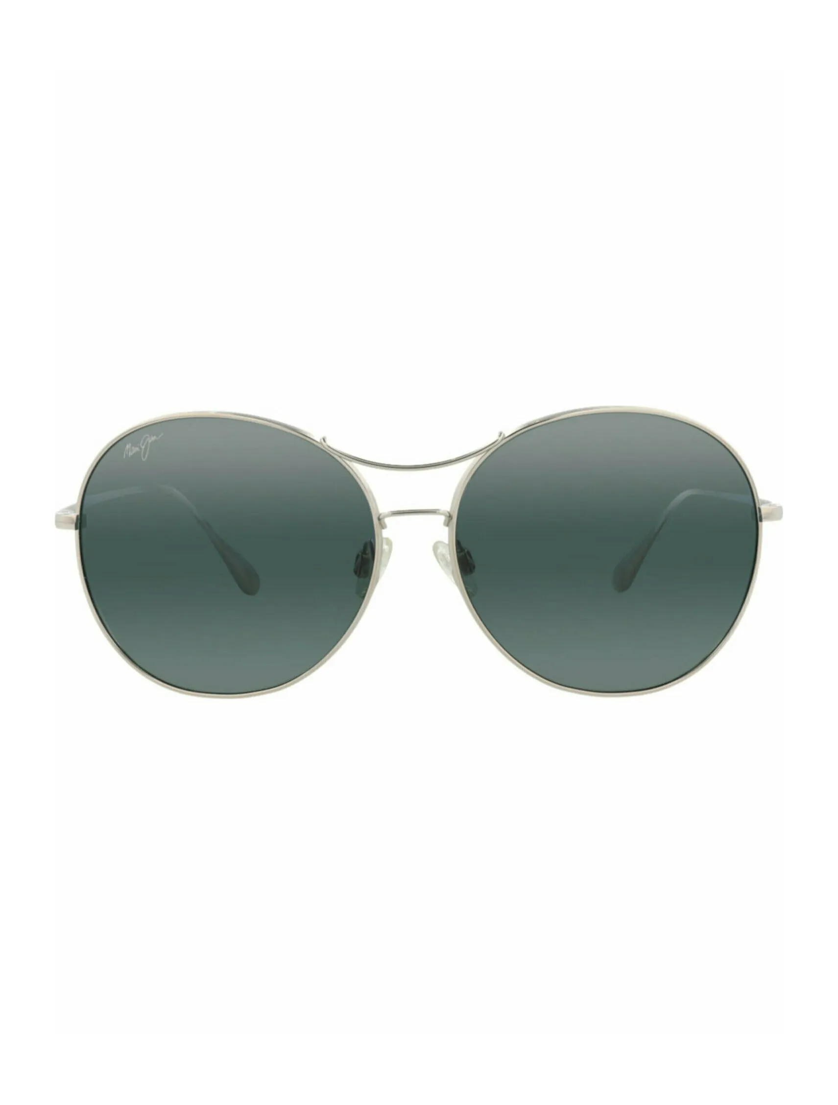 Maui Jim 54 7 17 Round Metal Silver Sunglasses with Grey Lens sold by Gaffos