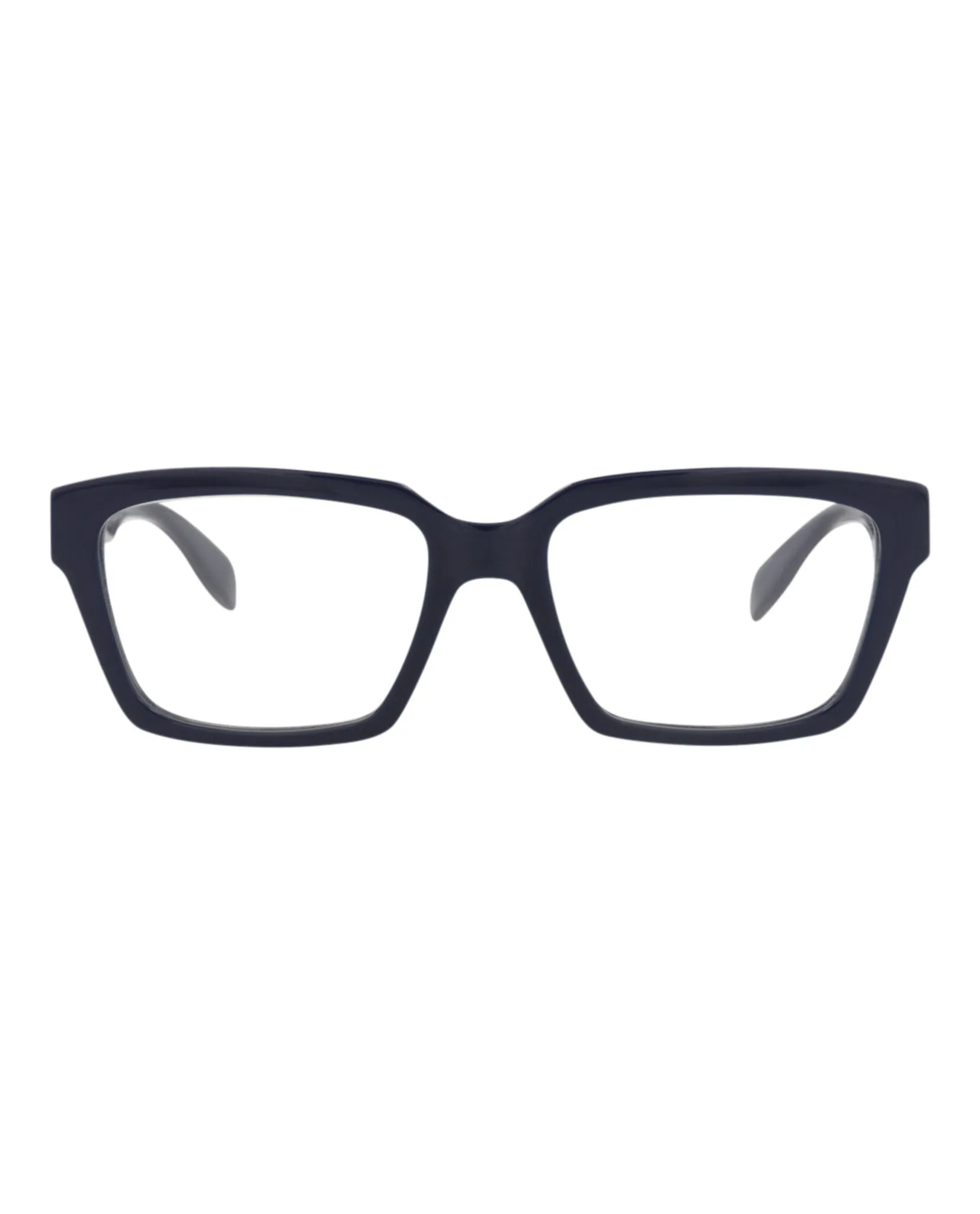 Alexander McQueen AM 0332O 30011492 004 Square Plastic Blue Optical Frames with Transparent Lens sold by Gaffos