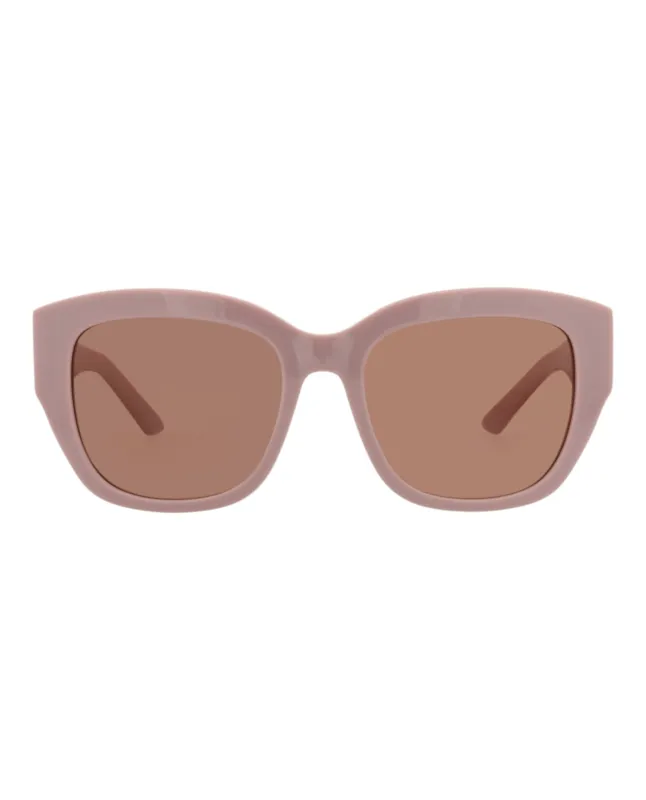 Alexander McQueen AM 0451SA 30015164 003 Square Plastic Pink Sunglasses with Red Lens sold by Gaffos