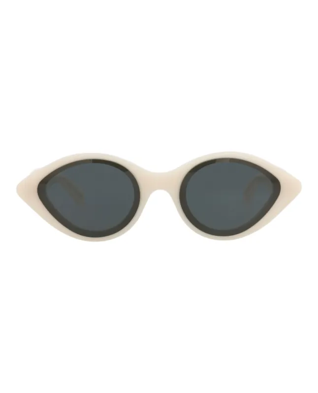 Alaia AA 0069S 30014222 002 Cat-Eye Plastic White Sunglasses with Grey Lens sold by Gaffos