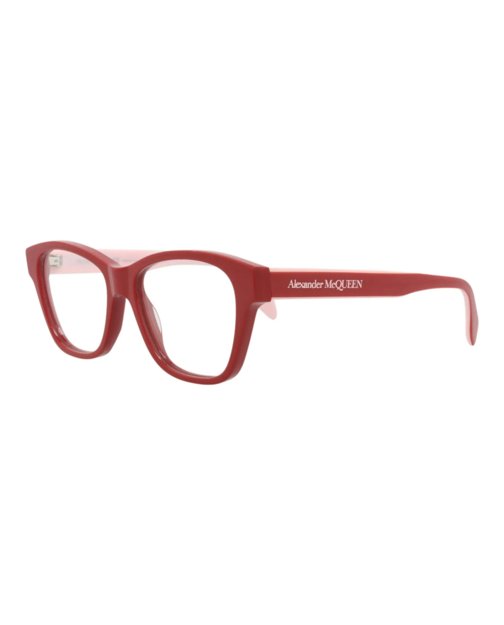 Alexander McQueen AM 0306O 30010888 005 Square Plastic Red Optical Frames with Transparent Lens sold by Gaffos product image thumbnail 2